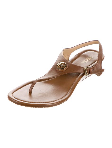 flat michael kors sandals|michael kors heeled sandals sale.